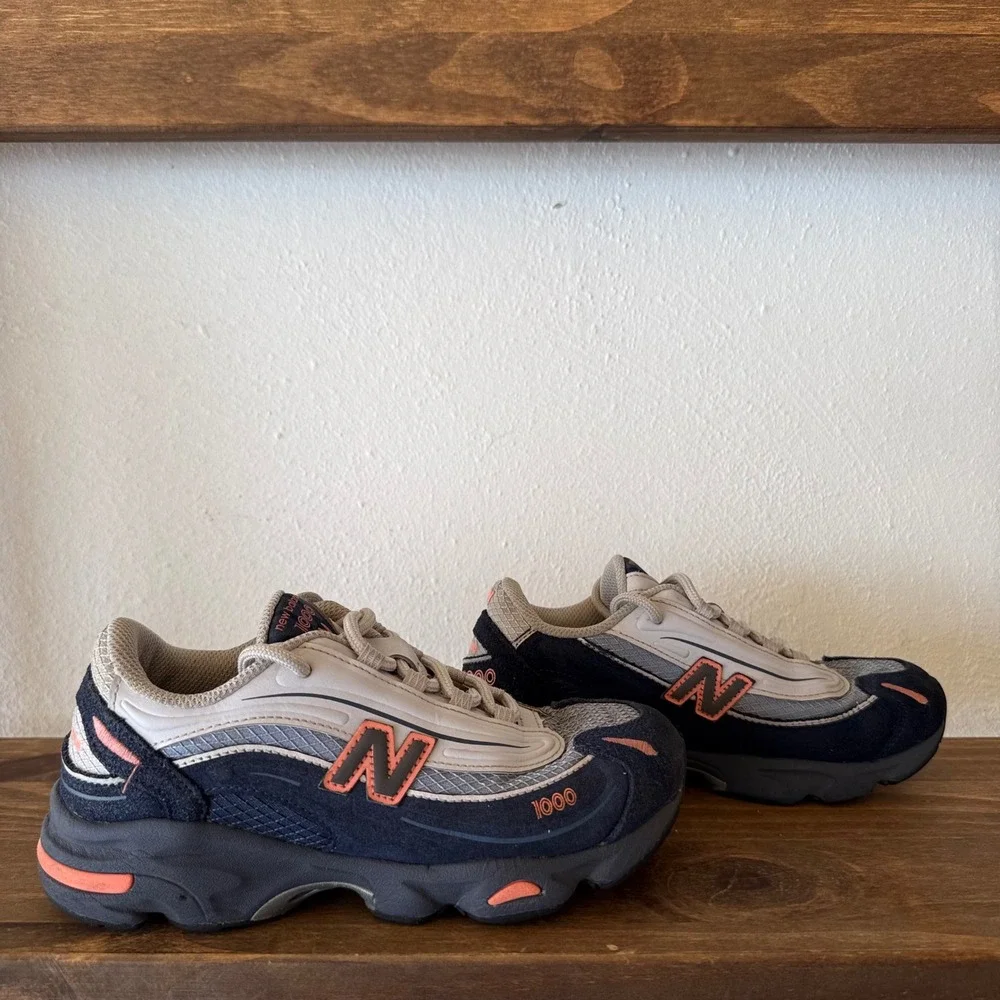 New Balance 1000 Nautical Coral Sneakers Kids Size 2 PC1000FL